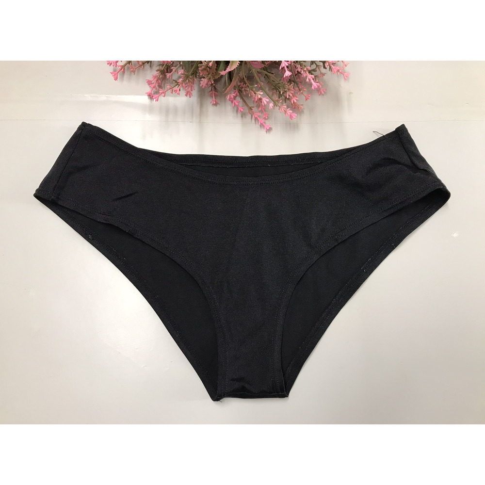 Women's Hustler Lingerie Logo Classic Full Brief Panty BLACK Sz SMALL Underwear